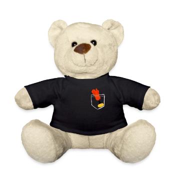 Pocket Indiaca bags badminton sport gift - Teddy Bear - black - Front
