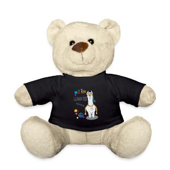 LLAMA-TED - Lustiges Lama-Motiv Geschenk Idee Peae - Teddy - Schwarz - Vorne