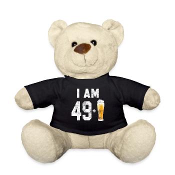 49 Geburtstag - Teddy - Schwarz - Vorne