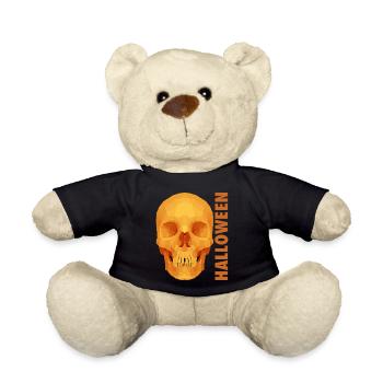 Halloween skull - Teddy Bear - black - Front