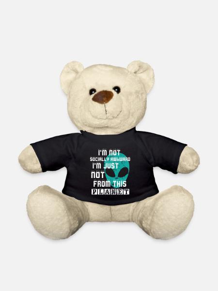 Alien alien planet - Teddy Bear - black