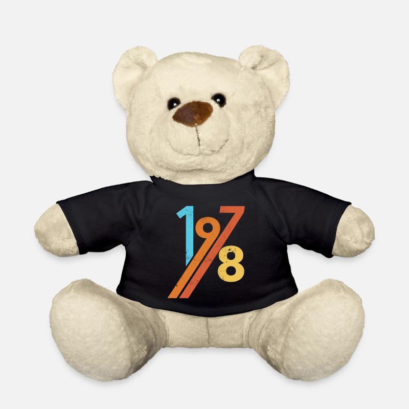 ANNÉE RETRO ANNIVERSAIRE VINTAGE 1978 - Nounours - noir