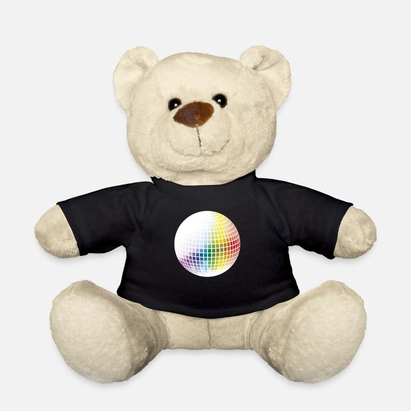 Rainbow Disco Ball - Teddy Bear - black