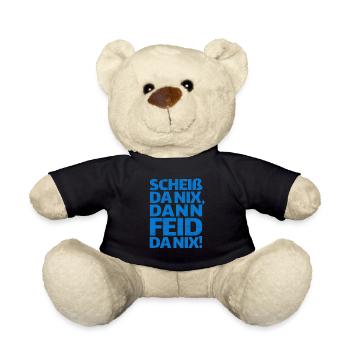 Scheiß da nix dann feid da nix, Bayern, bayrisch - Teddy - Schwarz - Vorne