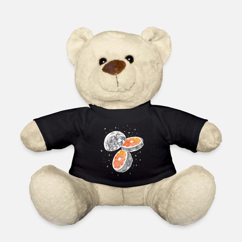COOL MOON ORANGE SLICE - Teddy Bear - black