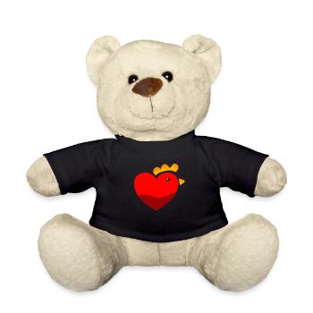 Hühner Henne Hahn Hühnerhalter Ei Küken Kleintier - Teddy - Schwarz - Vorne