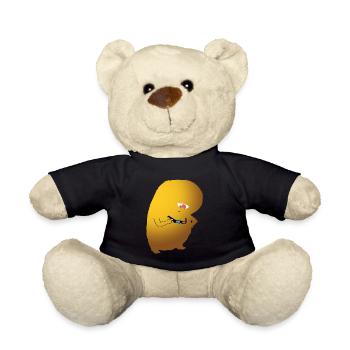 3D Brillen Monster - Teddy - Schwarz - Vorne