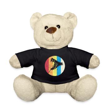 Snake - Teddy Bear - black - Front