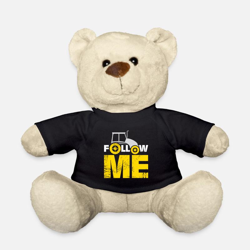 Folge mir Traktor Weihnachtsgeschenk Kinder - Teddy - Schwarz
