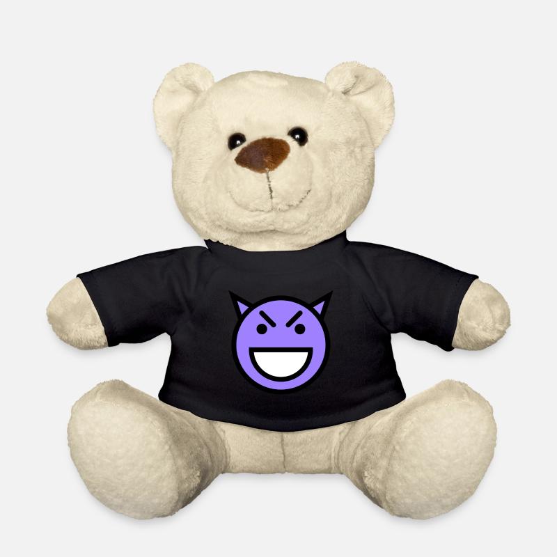 Smiley Face Laughing Devil Gesicht blau - Teddy - Schwarz