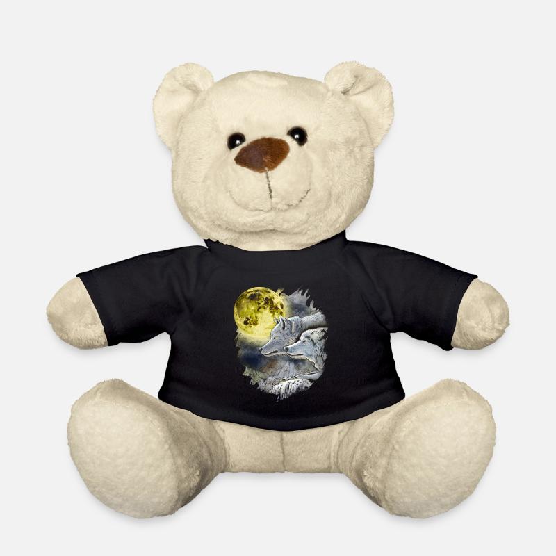 Wolf Fantasy Wölfe Phantasie - Teddy - Schwarz