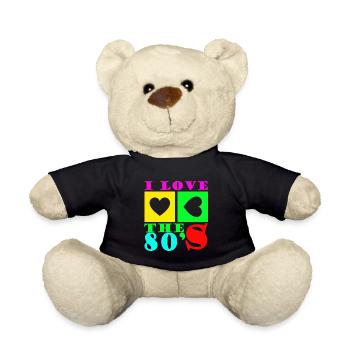 I Love The 80 s - Teddy - Schwarz - Vorne