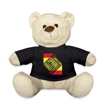 Gift Spain Madrid Barcelona Holiday Malaga - Teddy Bear - black - Front