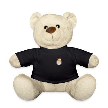 Taschen Katze Süß Pocket - Teddy - Schwarz - Vorne