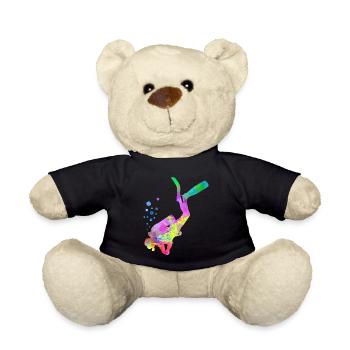Taucher Motiv - Teddy - Schwarz - Vorne