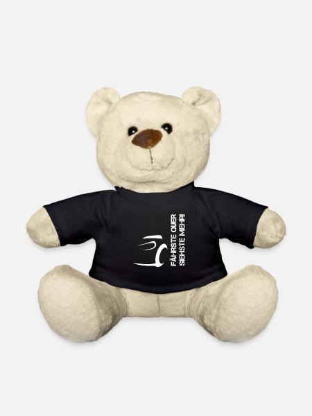 Fährste quer, siehste mehr Design white - Teddy - Schwarz