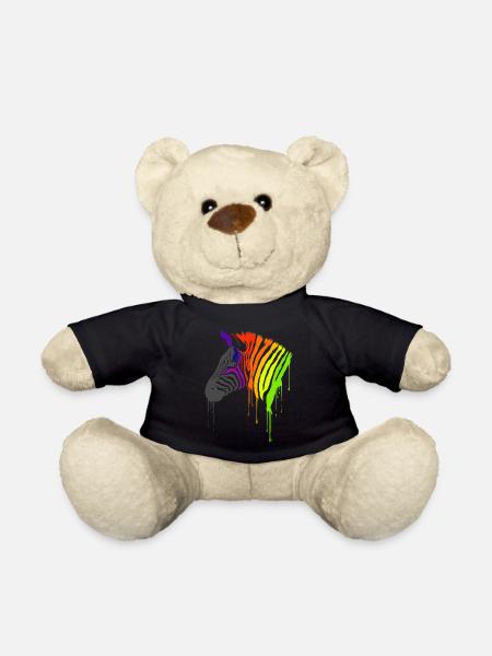 Regebnbogen Zebra - Teddy - Schwarz