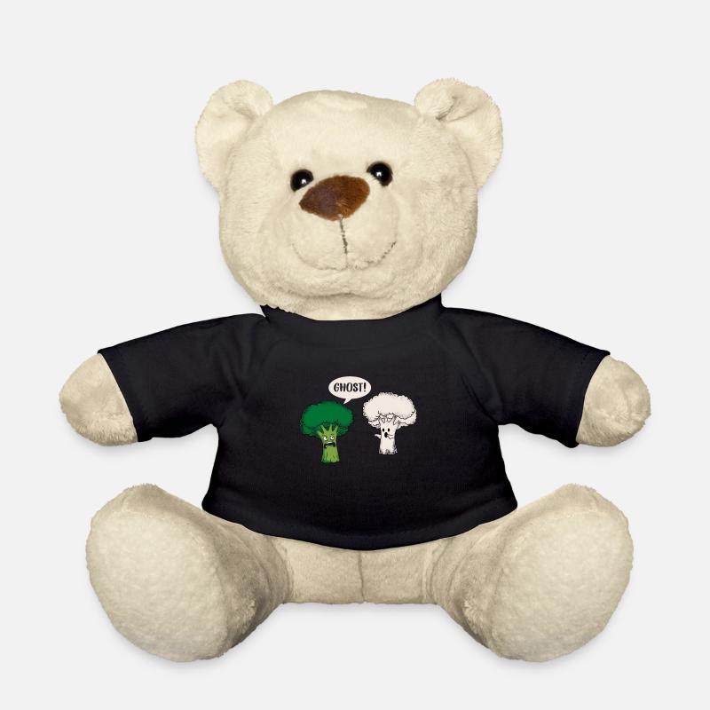 Lustig Brokkoli Blumenkohl Geist Ghost Geschenk - Teddy - Schwarz