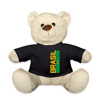 Retro Brasilien Trikot - Teddy - Schwarz - Vorne