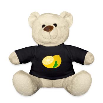 Lemon Gift Yellow Lime Sour - Teddy Bear - black - Front
