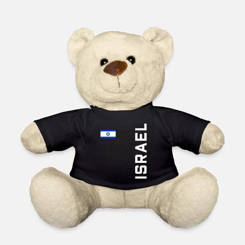 Israel Retro Tshirt - Teddy - Schwarz