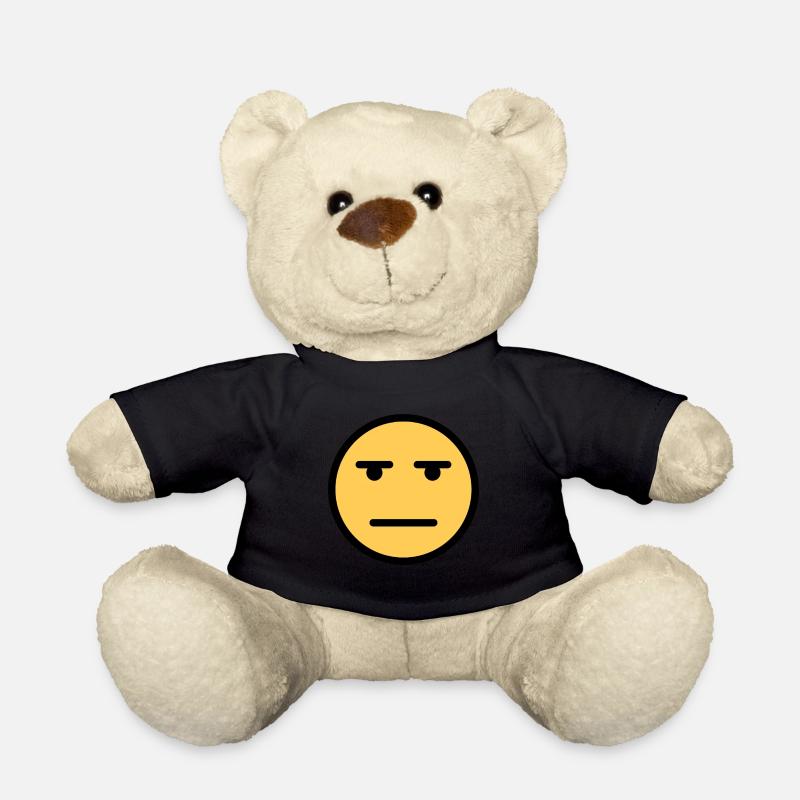 Face Whatever Annoyed Looing Face - Nounours - noir