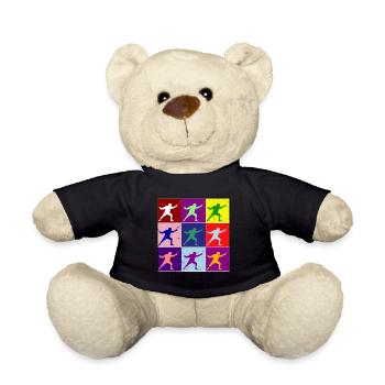 Cadeau de silhouette Fencer en épée de nombreuses couleurs - Nounours - noir - Devant