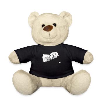 Fahrrad Bike Biker - Teddy - Schwarz - Vorne