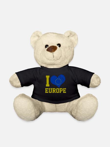 Ich liebe Europa - Teddy - Schwarz