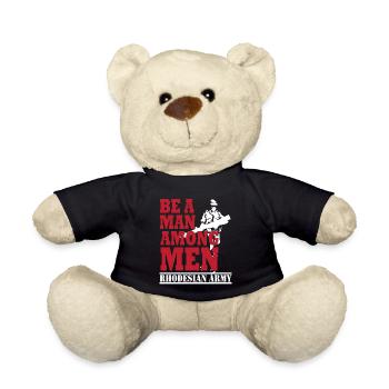 Rhodesian Army - Soldaten Geschenk Rhodesia - Teddy - Schwarz - Vorne