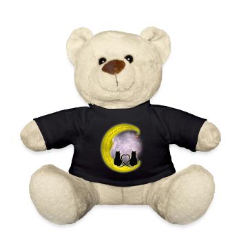 To the moon - Teddy Bear - black - Front