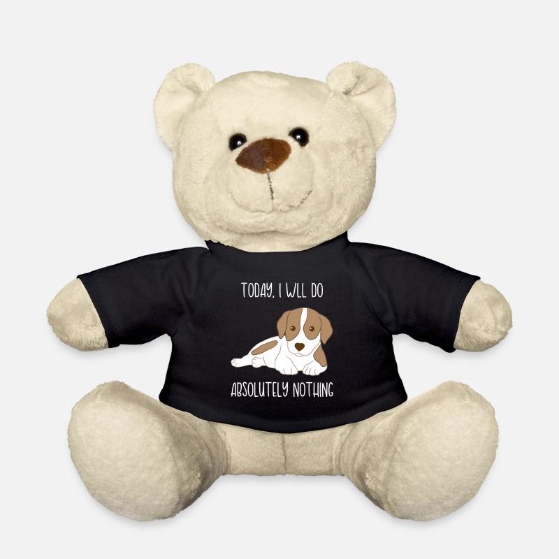Jack Russell - Jack Russell Tshirt - Loafers - Teddy Bear - black