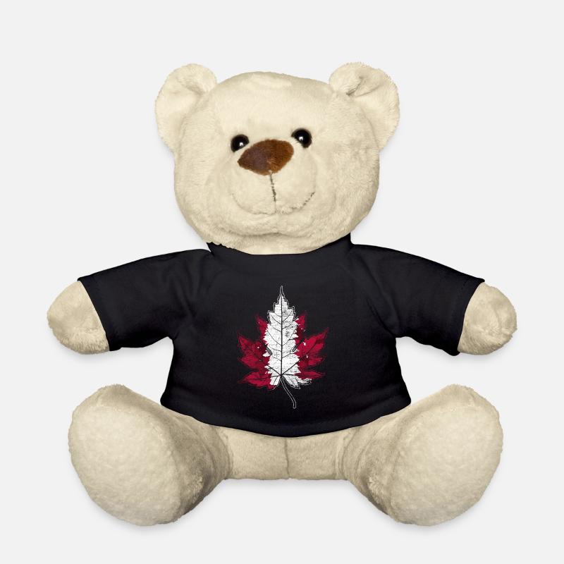 Kanada Geschenk Ahornblatt - Teddy - Schwarz