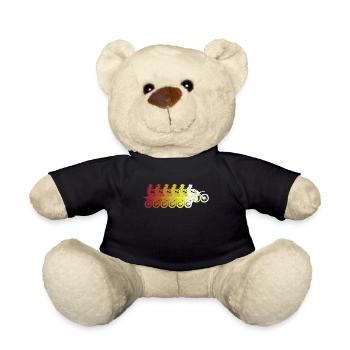 Motocross motocross - Teddy Bear - black - Front