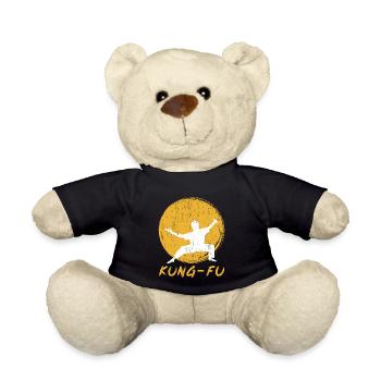 Kung Fu Cadeau Kung Fu Art Martial Kungfu - Nounours - noir - Devant