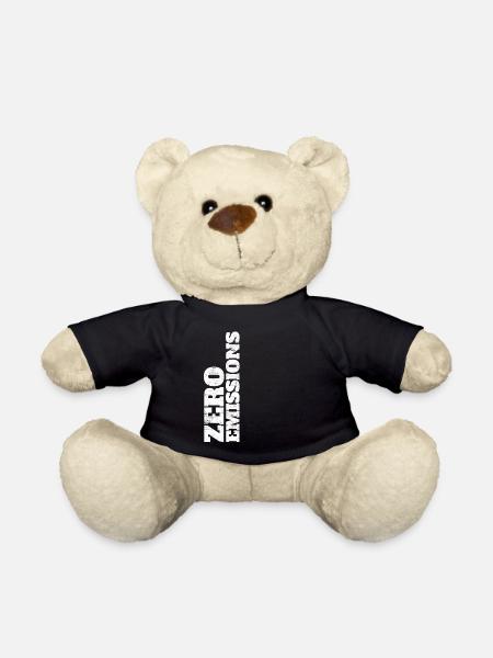 Zero Emissions / elektrisch fahren / Elektroauto - Teddy - Schwarz