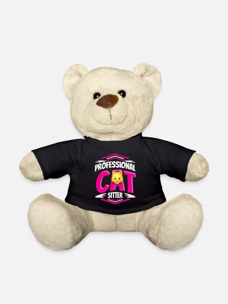 Cadeau de conception de chat pour animaux de compagnie et chaton - Nounours - noir