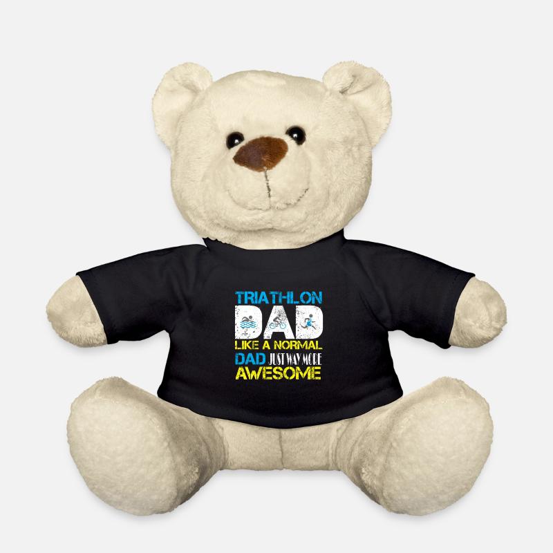 Triathlon Papa genau wie ein normaler Papa genau so - Teddy - Schwarz