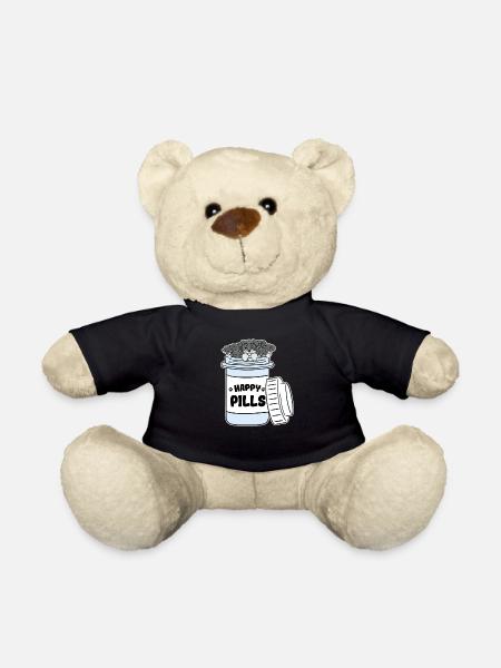 Cadeau de médecine de pilules chien Schnauzer - Nounours - noir