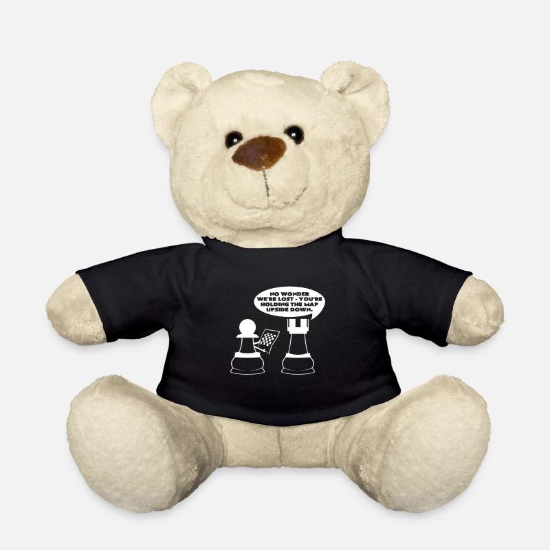 Schachbrett - Teddy - Schwarz