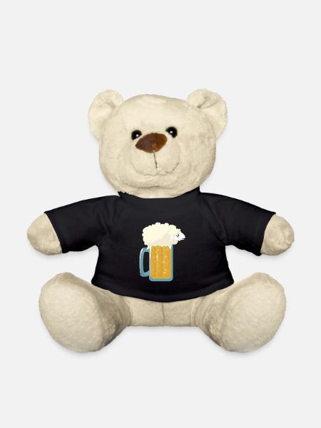 Bier Schaf als Bierschaum - Teddy - Schwarz