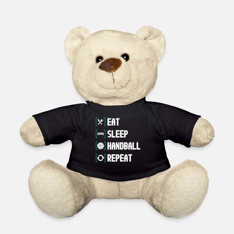 Handball Ballsport Handball Geschenk - Teddy - Schwarz