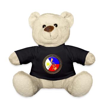 Carte du drapeau des Philippines - Nounours - noir - Devant