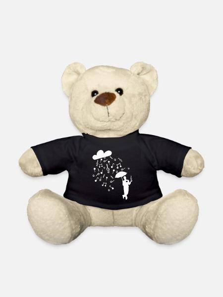 Clef chantant un cadeau d'instrument de danse - Nounours - noir