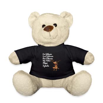 Glühwein - Teddy - Schwarz - Vorne