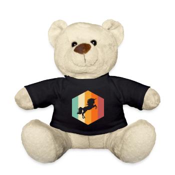 Einhorn - Teddy - Schwarz - Vorne