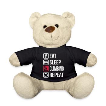 Eat Sleep Climbing Repeat - Teddy - Schwarz - Vorne