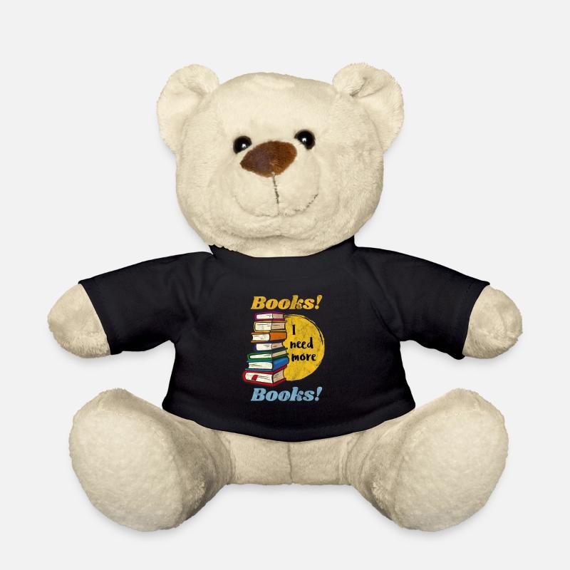 Leseratte Bibliothek Bibliothekar Bücherwurm Buch - Teddy - Schwarz