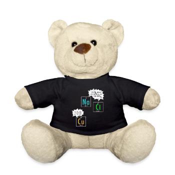 Blague chimie - Nounours - noir - Devant