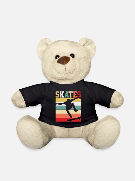 Skateboard Retro - Teddy - Schwarz